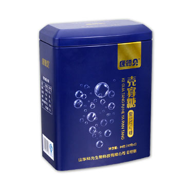 圓柱形糖果鐵罐子,馬口鐵開窗糖果鐵罐