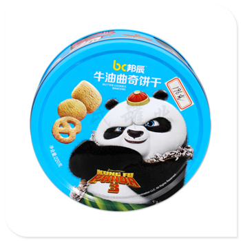 丹麥曲奇餅干盒生產(chǎn),圓形曲奇餅干鐵盒子