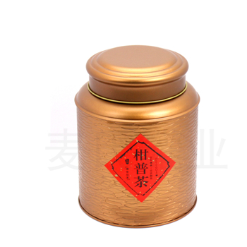 陳年柑普茶鐵罐制作,新會大紅柑禮品罐