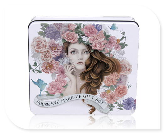 長(zhǎng)方形眼妝套裝鐵盒包裝