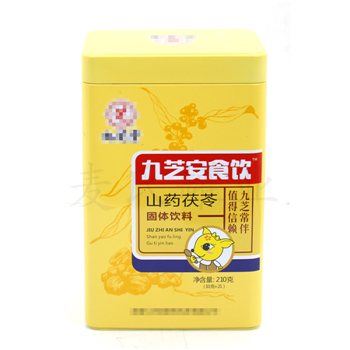 山藥茯苓固體飲料鐵盒包裝設(shè)計,益生菌固體飲料鐵盒