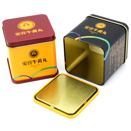 密封拍底安宮牛黃丸包裝鐵盒子 密封拍底安宮牛黃丸包裝鐵盒子